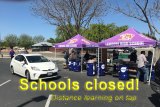 Lemoore High School administrators and employees on Friday distribute lunches in an ongoing effort to provide meals to students. Both Lemoore High School and the Lemoore Elementary School District will continue their lunch program after the Spring Break.